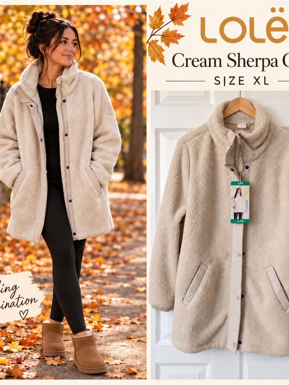 Lole Cream Sherpa Jacket - Women's
